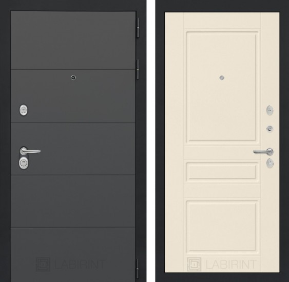 Входная дверь ART 03 - Крем софт