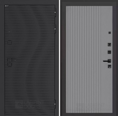 Входная дверь VOLCANO 29 Серый рельеф софт